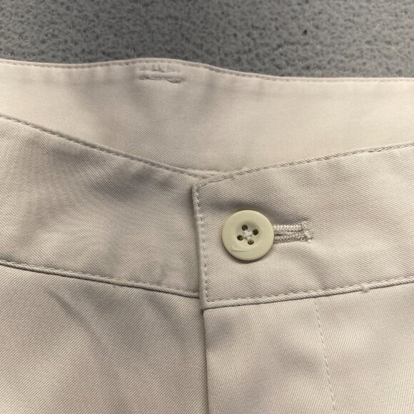 Nike Golf Tech Pants Mens 36x32 Ivory Dri Fit Straight Leg Preppy Classic - Picture 14 of 15